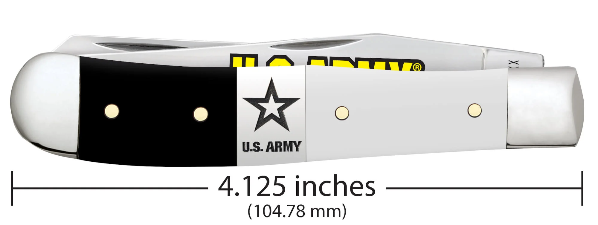 U.S. Army Smooth Black/White Synthetic Trapper Gift Set