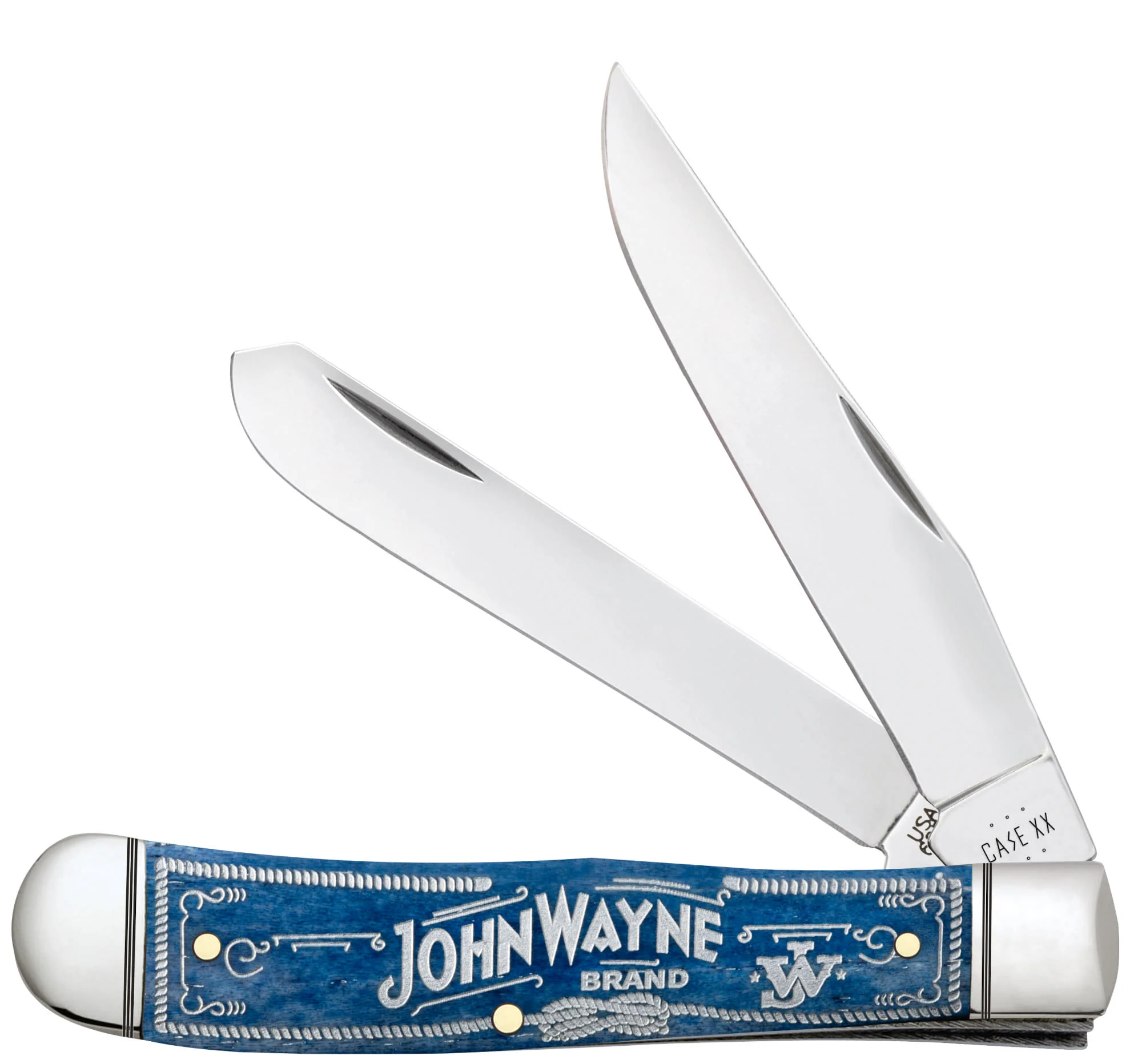 John Wayne Embellished Smooth Navy Blue Bone Trapper