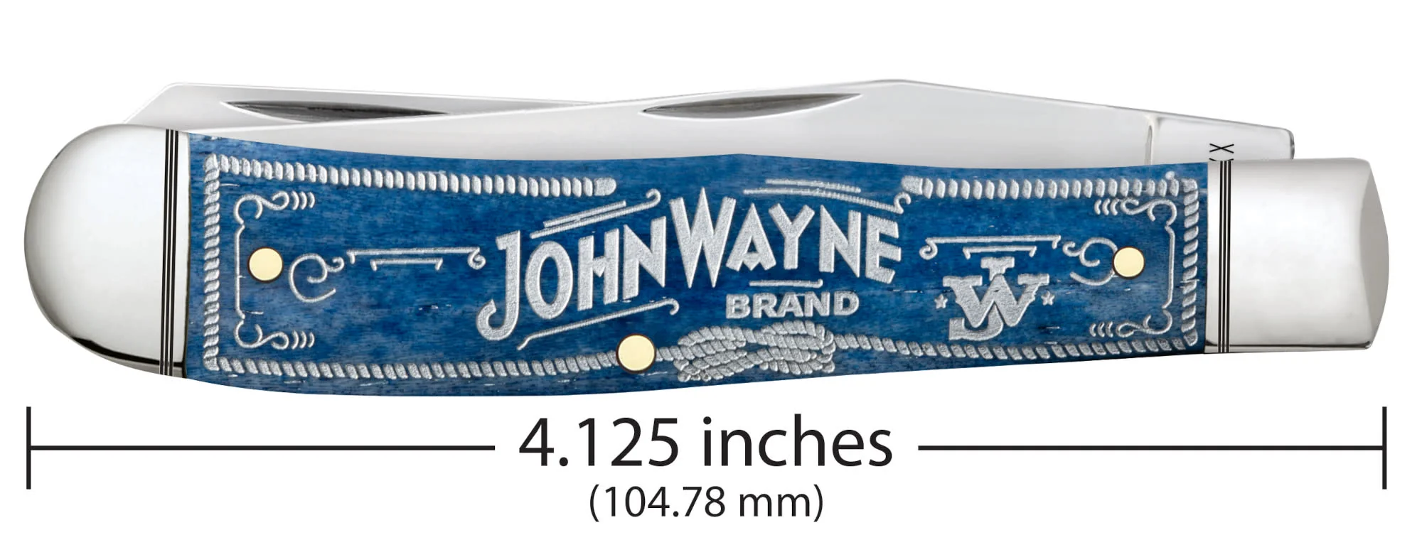 John Wayne Embellished Smooth Navy Blue Bone Trapper