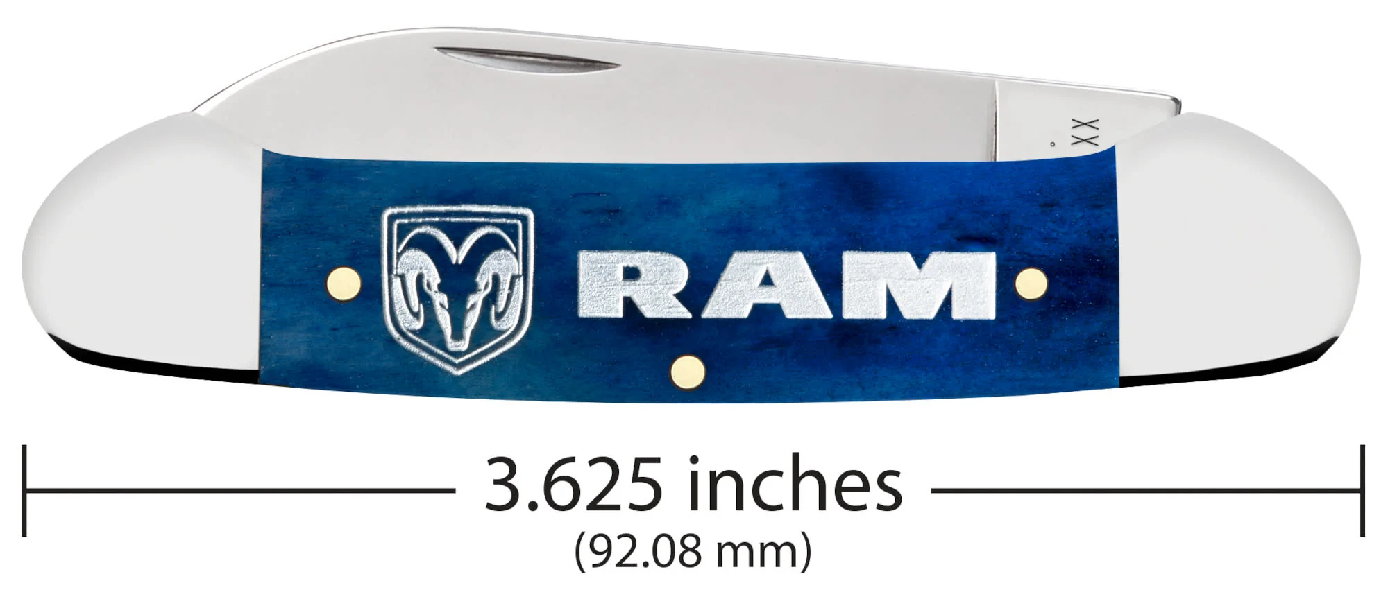 Ram® Embellished Smooth Navy Blue Bone Canoe