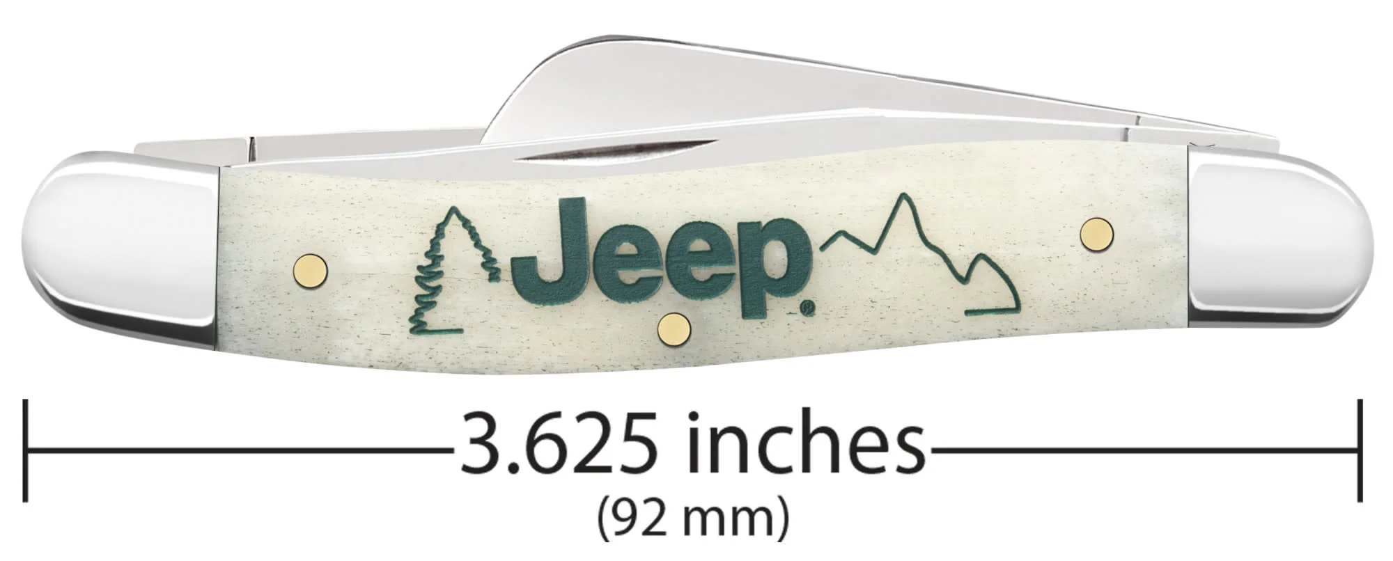 Jeep®  Embellished Smooth Natural Bone Medium Stockman