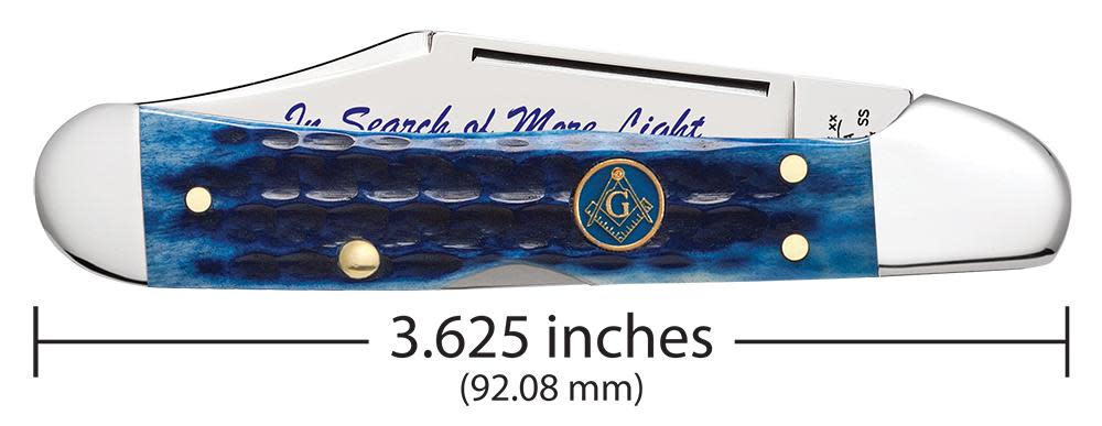Masonic Gift Tin Corn Cob Jig Blue Bone Mini CopperLock®