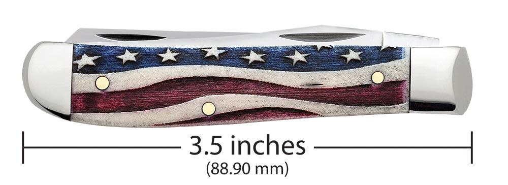Star Spangled Series Embellished Smooth Natural Bone Mini Trapper