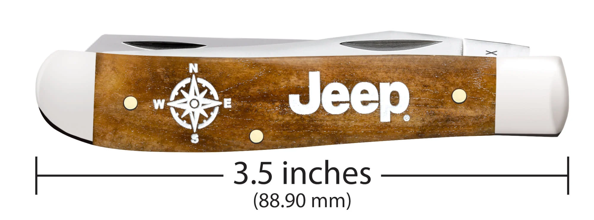 Jeep®  Embellished Smooth Antique Bone Mini Trapper