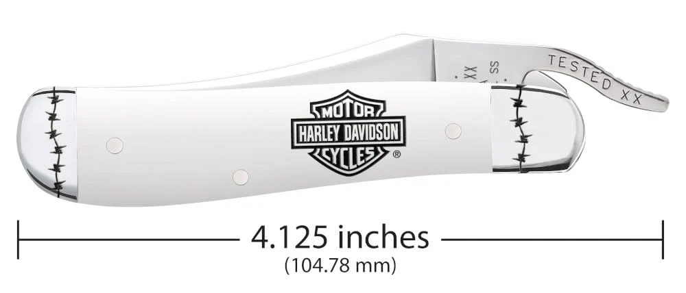 Harley-Davidson® Embellished White Synthetic RussLock®