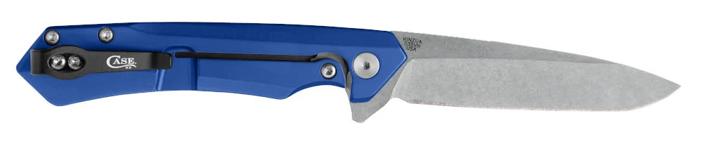 Blue Anodized Aluminum Kinzua® with Spear Blade 5 Blue Anodized Aluminum Kinzua® with Spear Blade