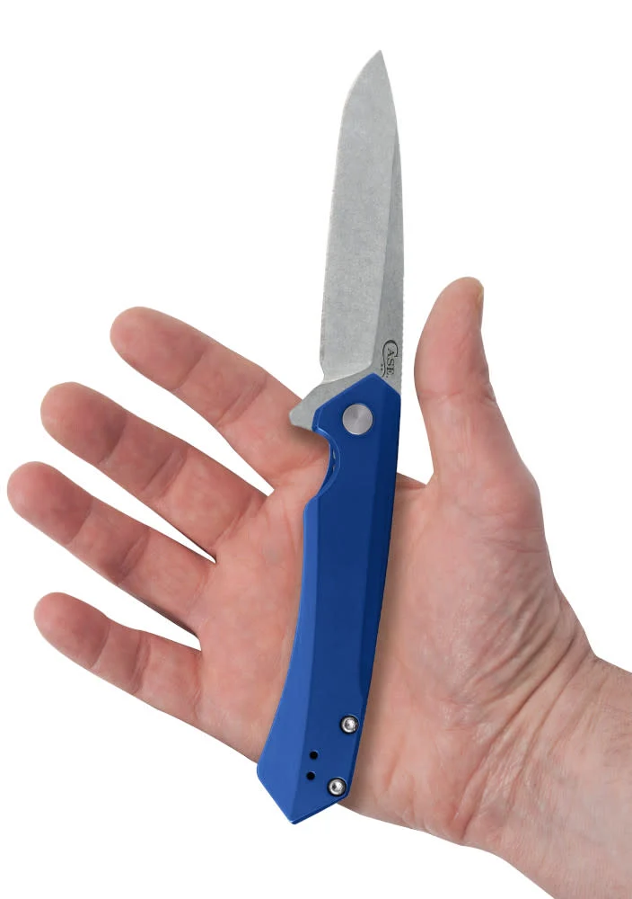 Blue Anodized Aluminum Kinzua® with Spear Blade 6 Blue Anodized Aluminum Kinzua® with Spear Blade