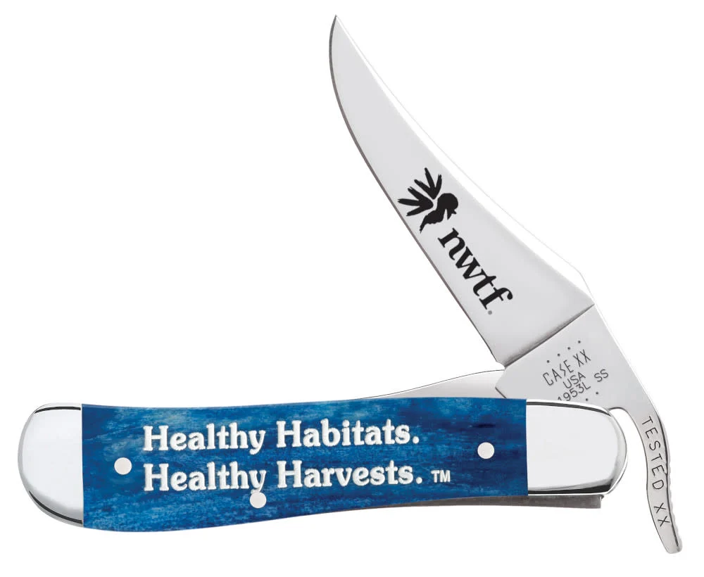 NWTF Embellished Smooth Navy Blue Bone RussLock® 12 NWTF Embellished Smooth Navy Blue Bone RussLock®