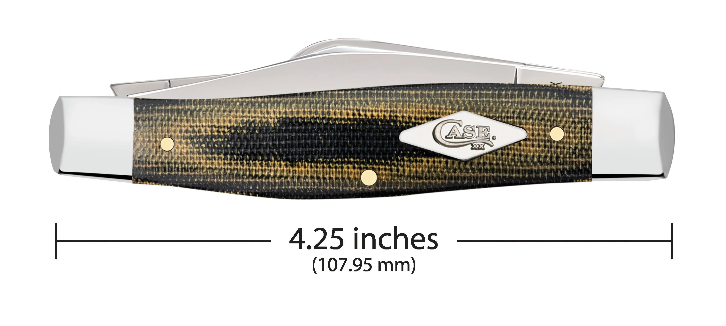 Smooth Black & Green Micarta® Large Stockman
