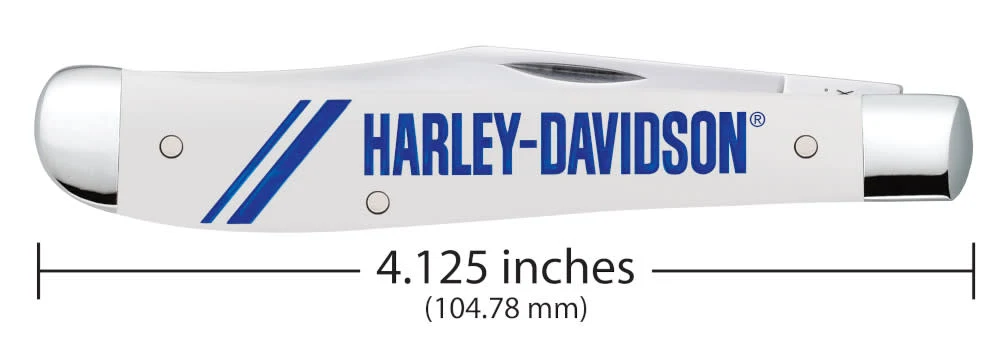 Harley-Davidson® Embellished Smooth White Synthetic Slimline Trapper