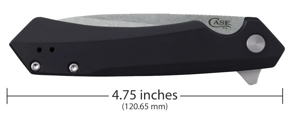 Black Anodized Aluminum Kinzua® with Spear Blade 2 Black Anodized Aluminum Kinzua® with Spear Blade