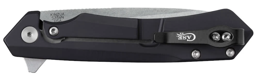 Black Anodized Aluminum Kinzua® with Spear Blade 3 Black Anodized Aluminum Kinzua® with Spear Blade