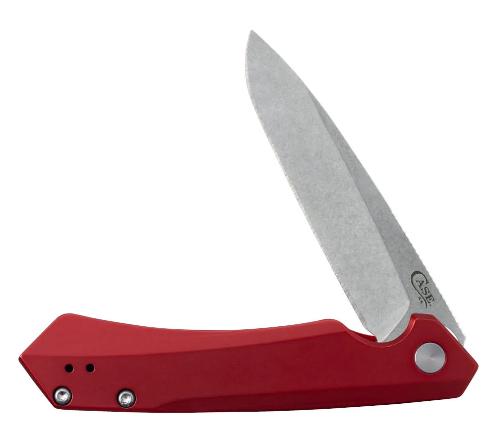 Red Anodized Aluminum Kinzua® with Spear Blade 12 Red Anodized Aluminum Kinzua® with Spear Blade
