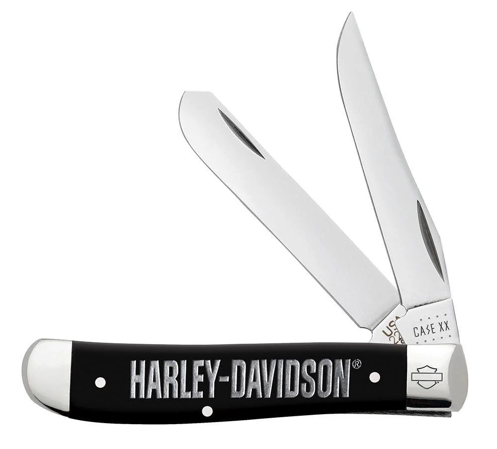 Harley-Davidson® Embellished Smooth Black Synthetic Mini Trapper