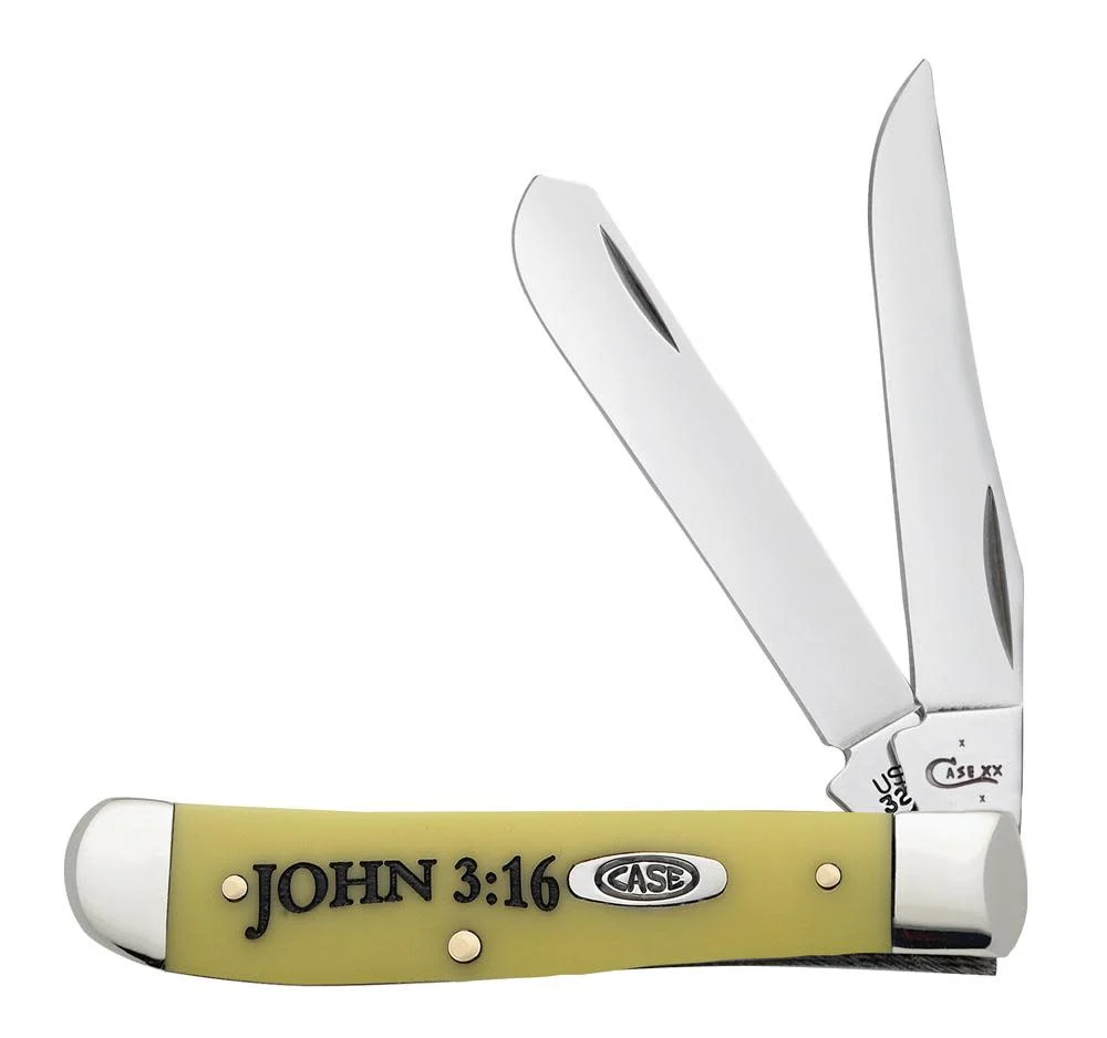 Religious Sayings Embellished Yellow Synthetic Mini Trapper