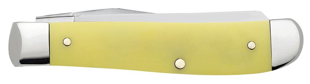 Religious Sayings Embellished Yellow Synthetic Mini Trapper 3 Religious Sayings Embellished Yellow Synthetic Mini Trapper