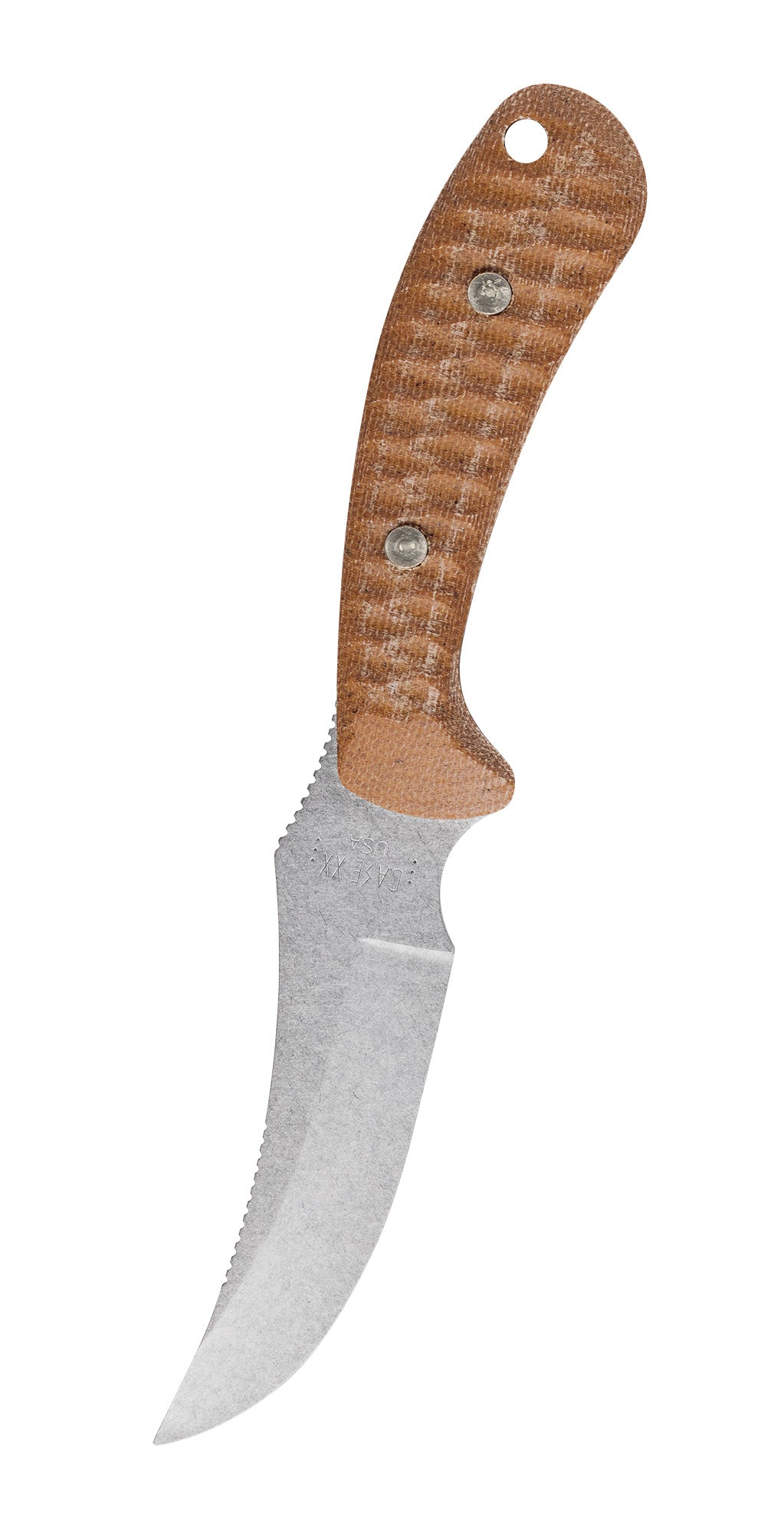 Sculpted Natural Canvas Laminate w/ Red G-10 Ridgeback® Hunter with Sheath