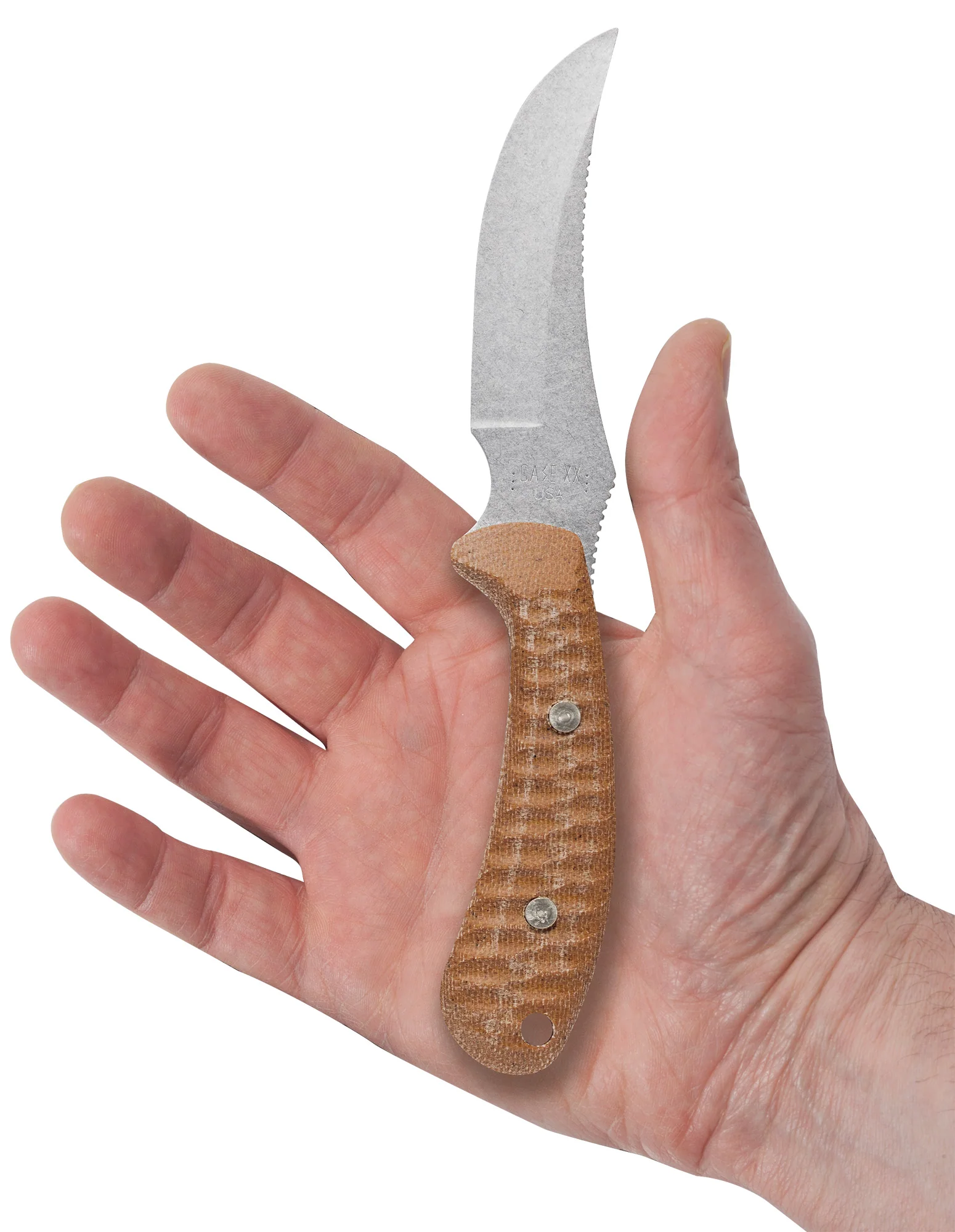 Sculpted Natural Canvas Laminate w/ Red G-10 Ridgeback® Hunter with Sheath 4 Sculpted Natural Canvas Laminate w/ Red G-10 Ridgeback® Hunter with Sheath