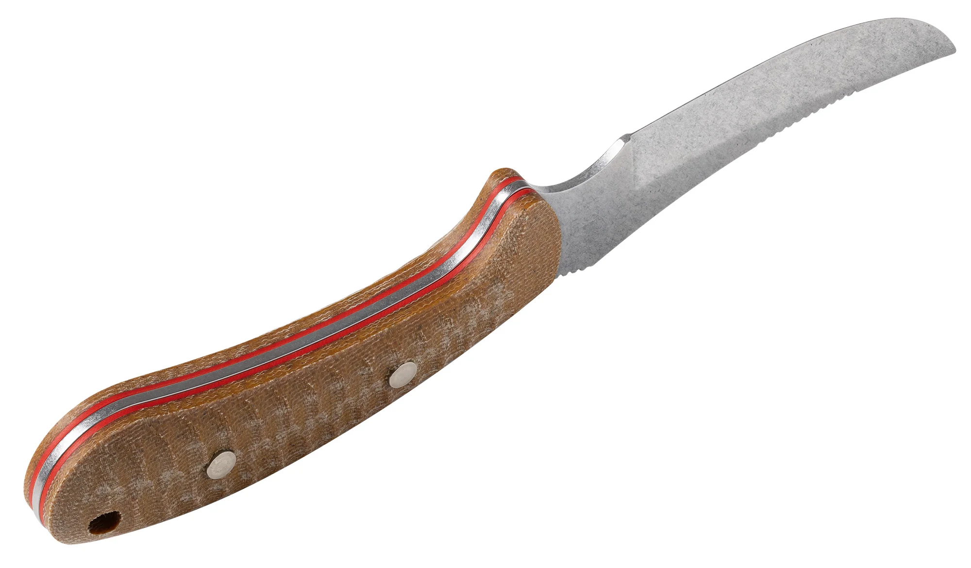 Sculpted Natural Canvas Laminate w/ Red G-10 Ridgeback® Hunter with Sheath 5 Sculpted Natural Canvas Laminate w/ Red G-10 Ridgeback® Hunter with Sheath