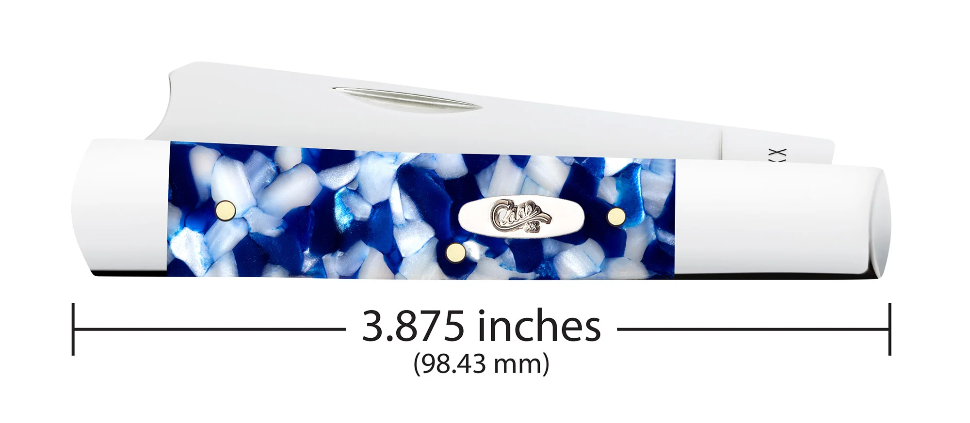 Smooth Blue Crackle Kirinite® Razor