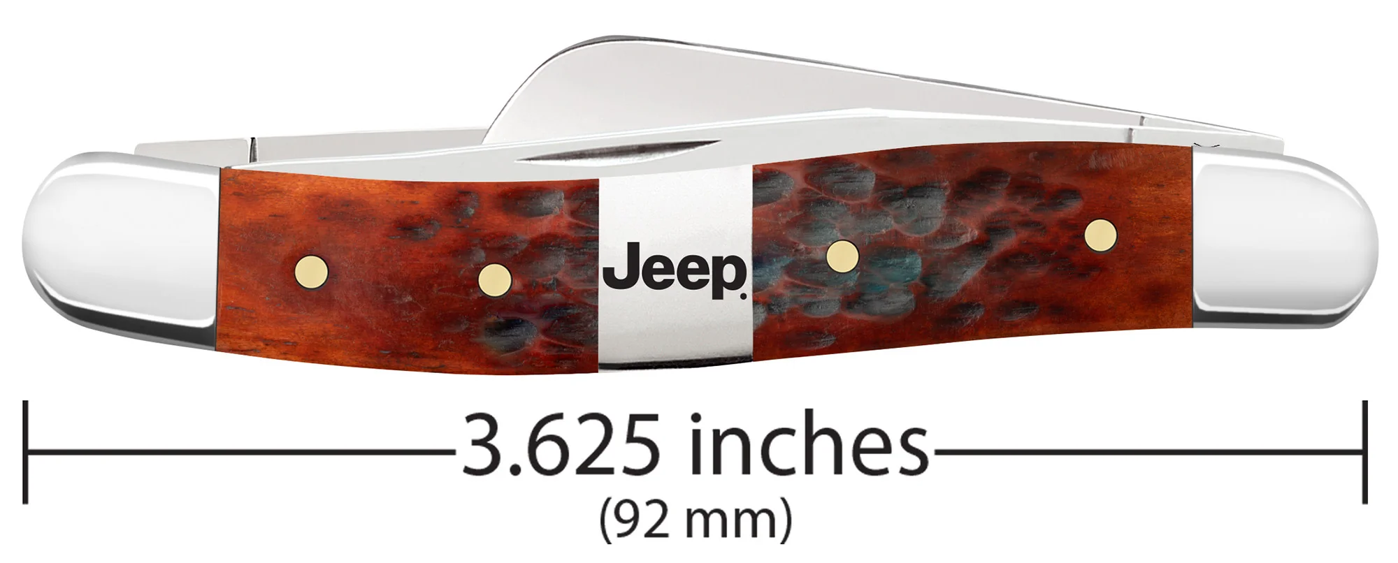 Jeep® Medium Stockman Gift Set - Peach Seed Jig Chestnut Bone w/ Embellished Center Bolster