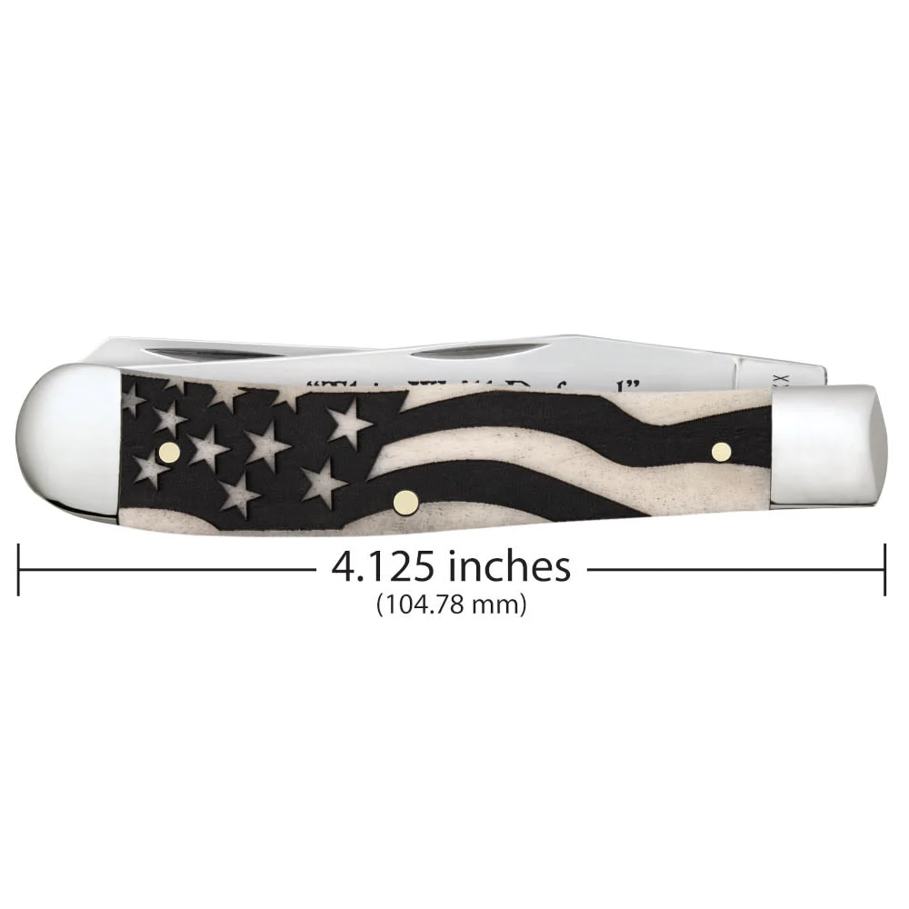U.S. Army Embellished Smooth Natural Bone Trapper