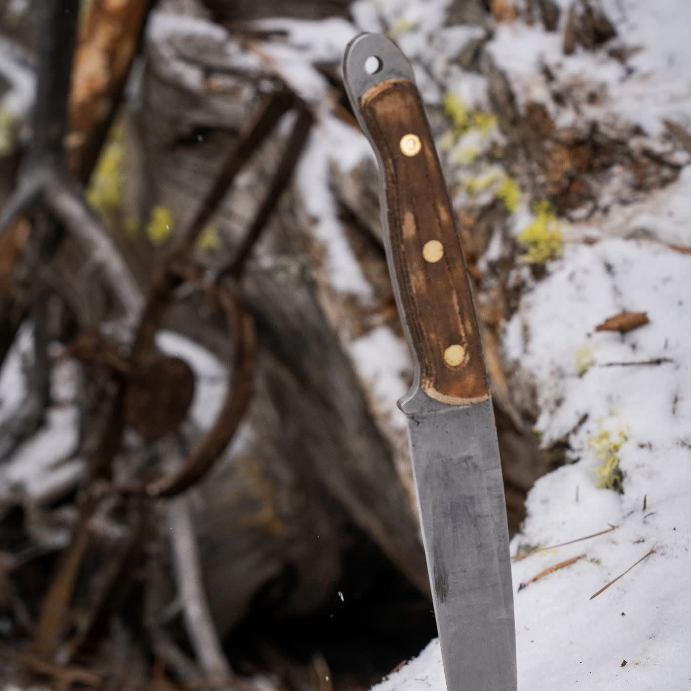 Roland Welker Smooth Natural Micarta® RW 100 Hunter
