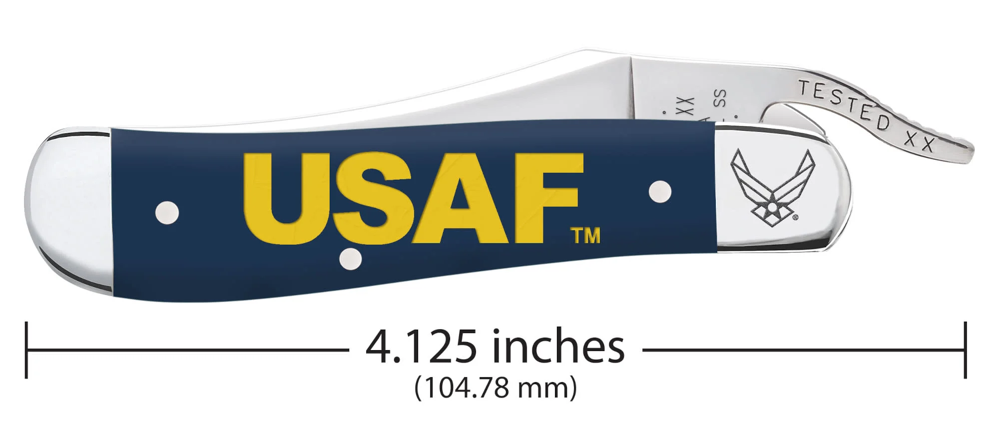 United States Air Force™ Embellished Smooth Navy Blue Synthetic RussLock®