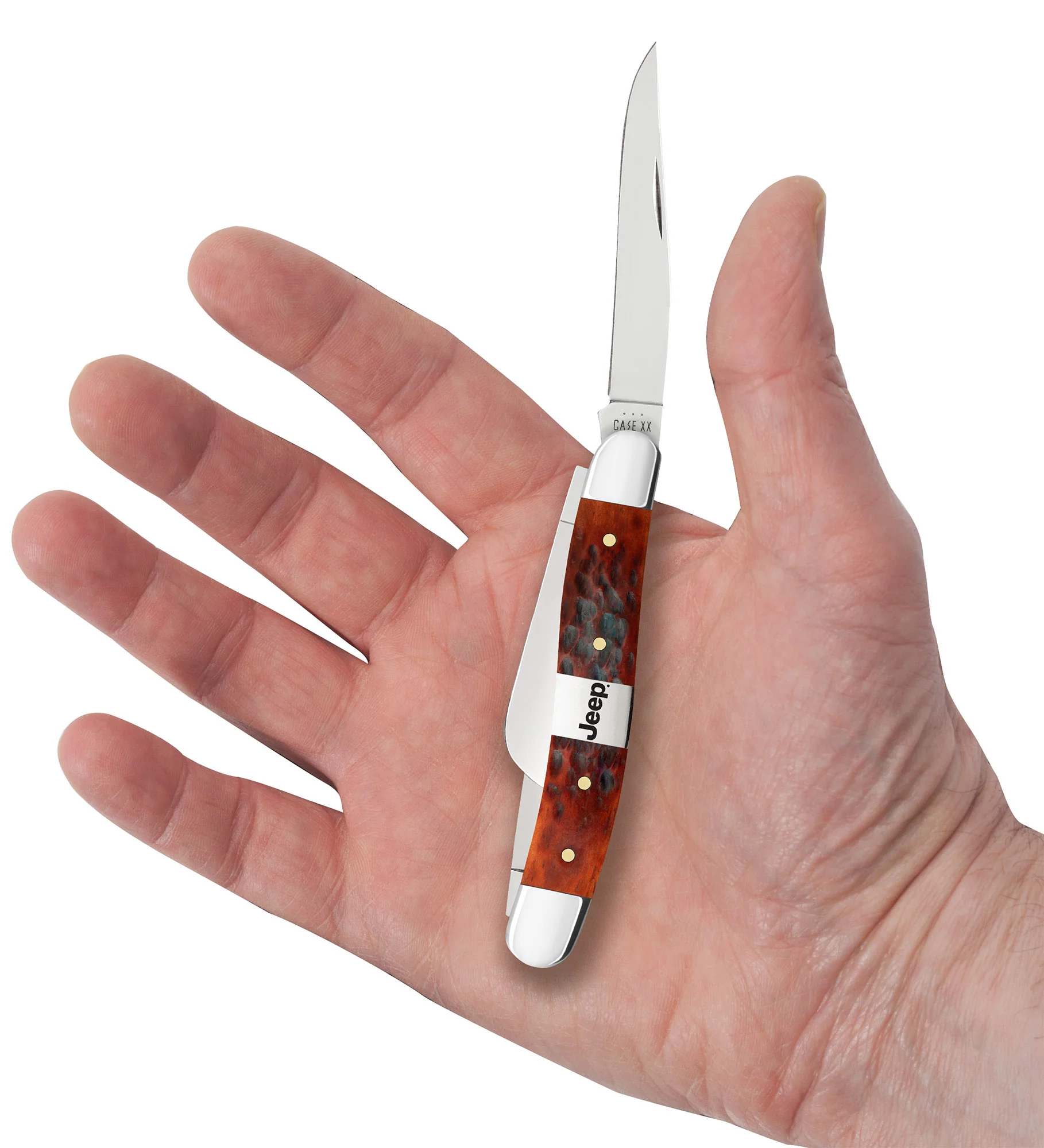 Jeep® Medium Stockman Gift Set - Peach Seed Jig Chestnut Bone w/ Embellished Center Bolster 5 Jeep® Medium Stockman Gift Set - Peach Seed Jig Chestnut Bone w/ Embellished Center Bolster