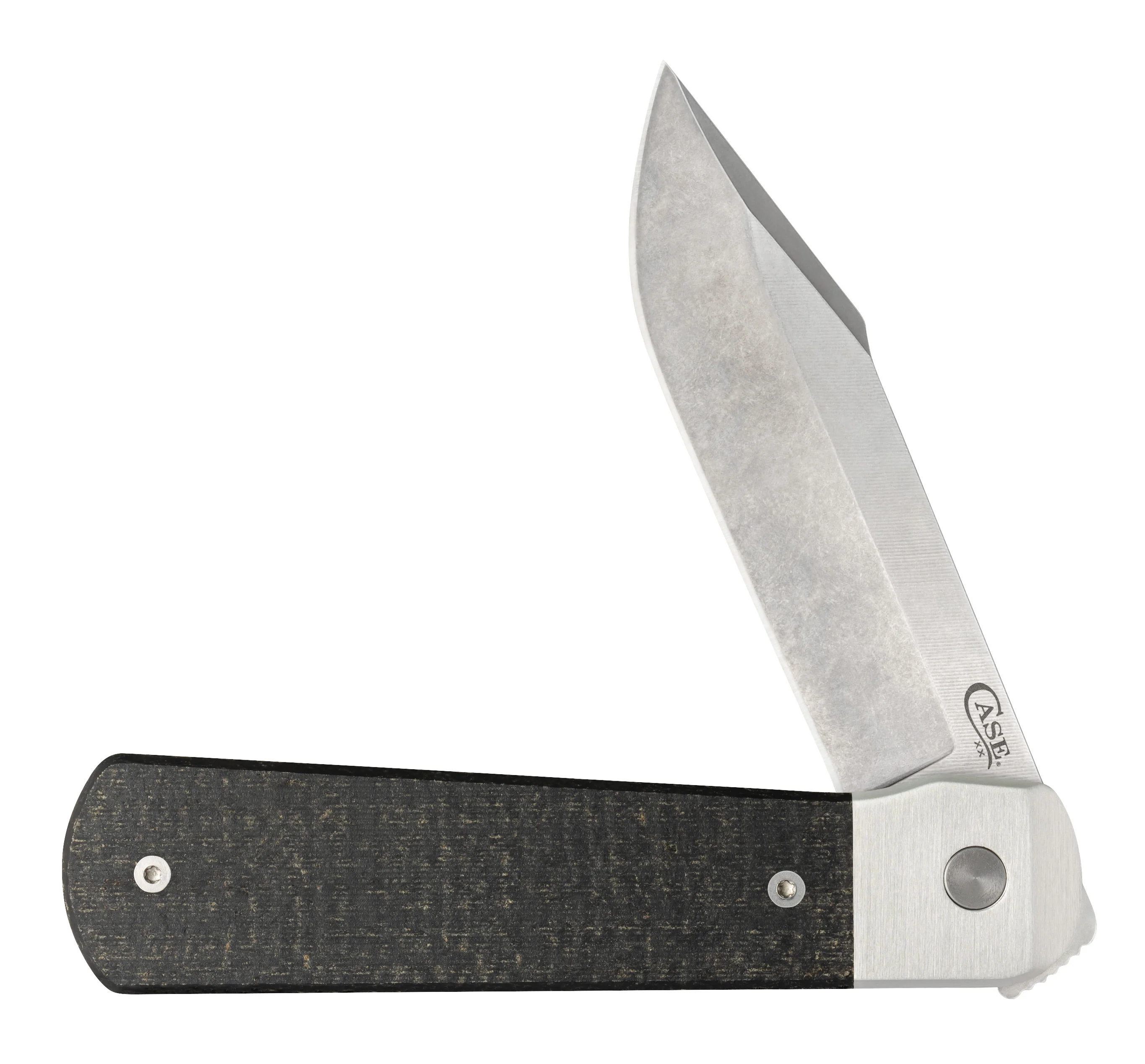 Smooth Black Burlap Micarta® Longhouse®